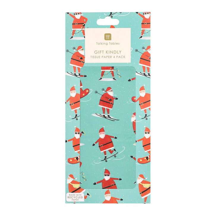 Santa Tissue Paper 4 Sheets
