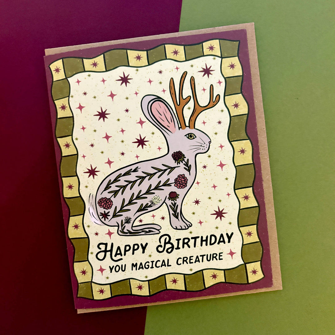 Jackalope Birthday Card