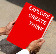 Explore - Create - Think Notebook - Soft Touch Cover - Poppy