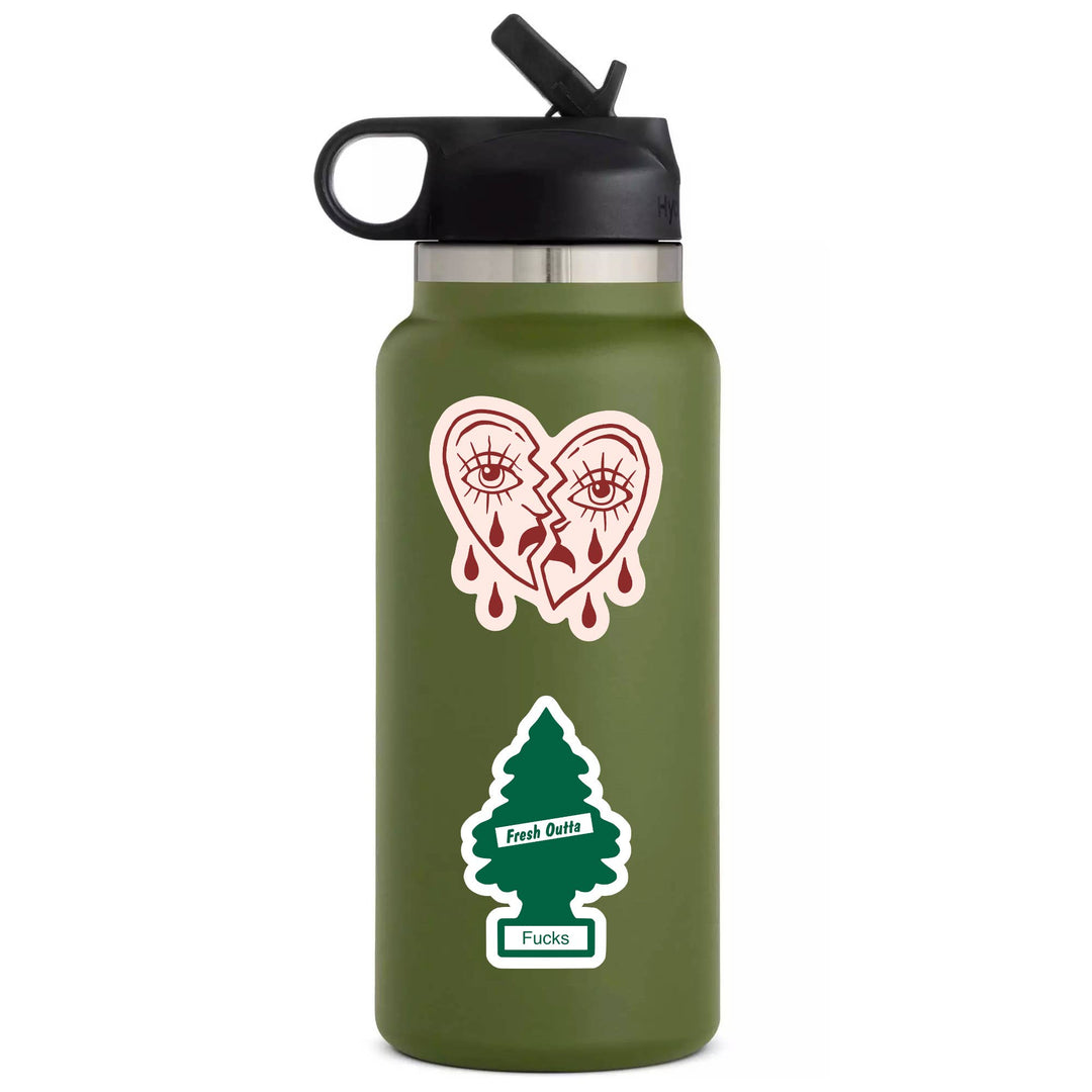 Fresh Outta Fucks Tree Funny Swear High QualityVinyl Sticker