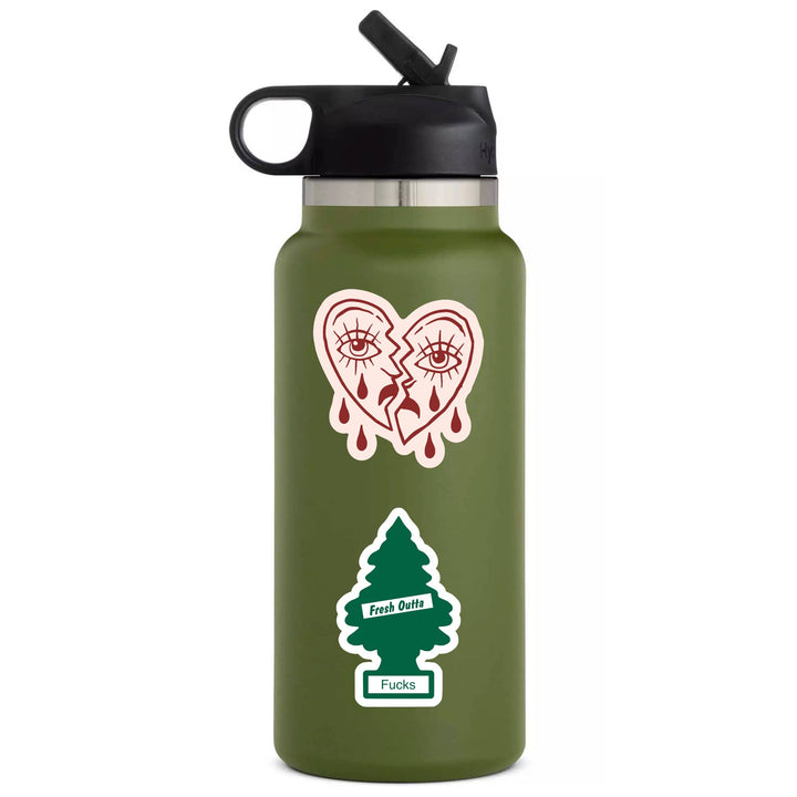 Fresh Outta Fucks Tree Funny Swear High QualityVinyl Sticker