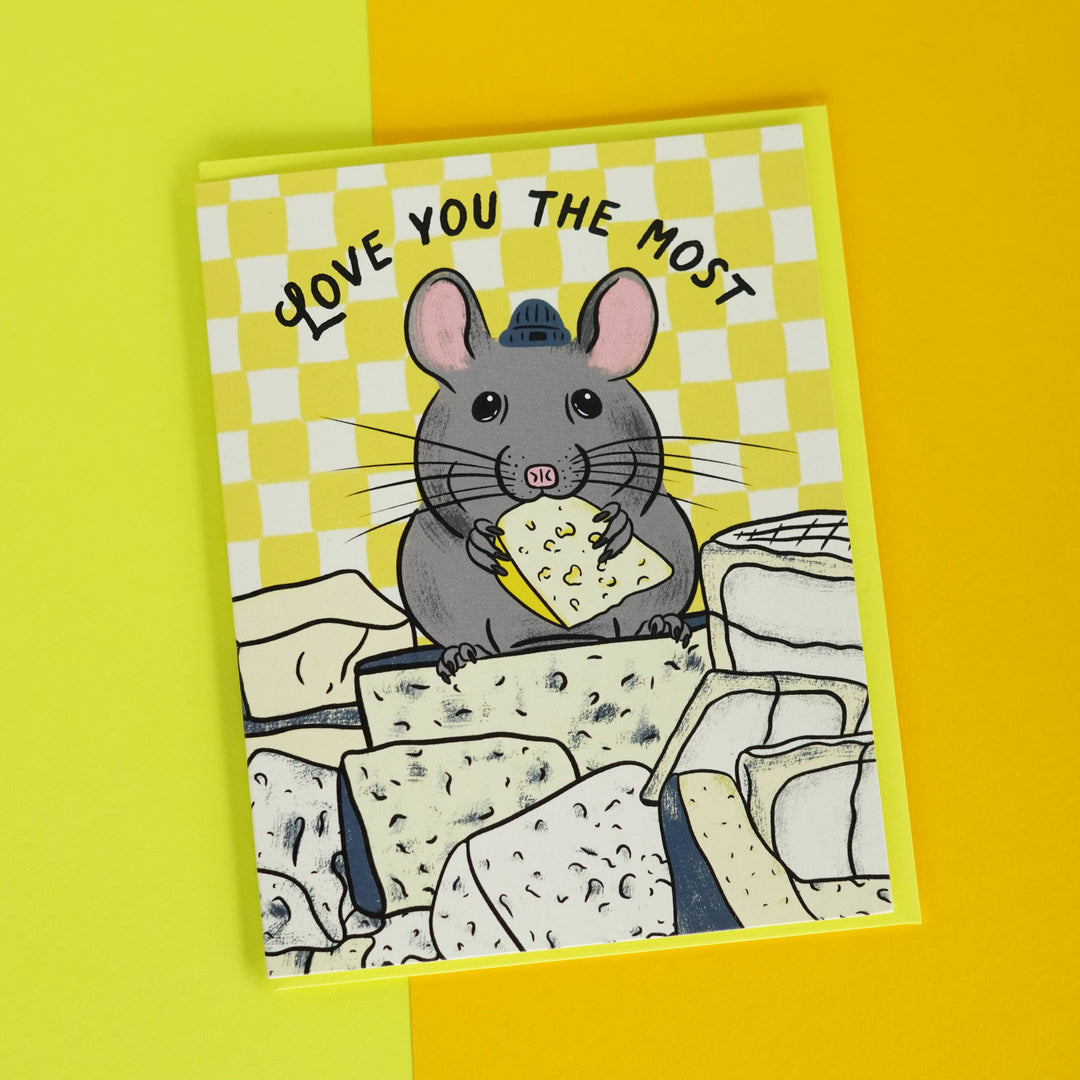 Cheese Mouse Love Card