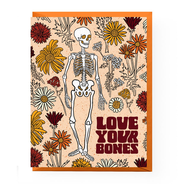 Love Your Bones Skeleton Card