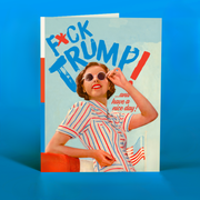 FCK TRUMP! political card