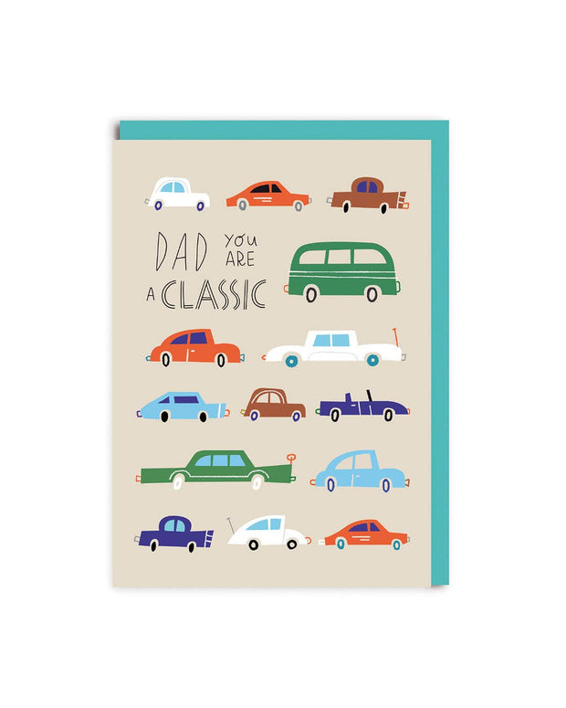 Dad Classic Car Greeting Card