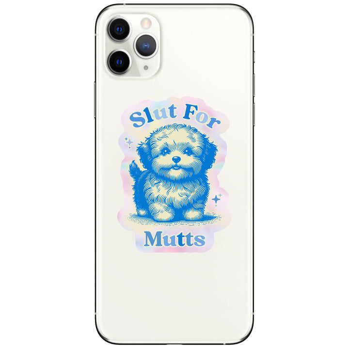 Slut For Mutts Dog Pooch Rescue High Quality Vinyl Sticker