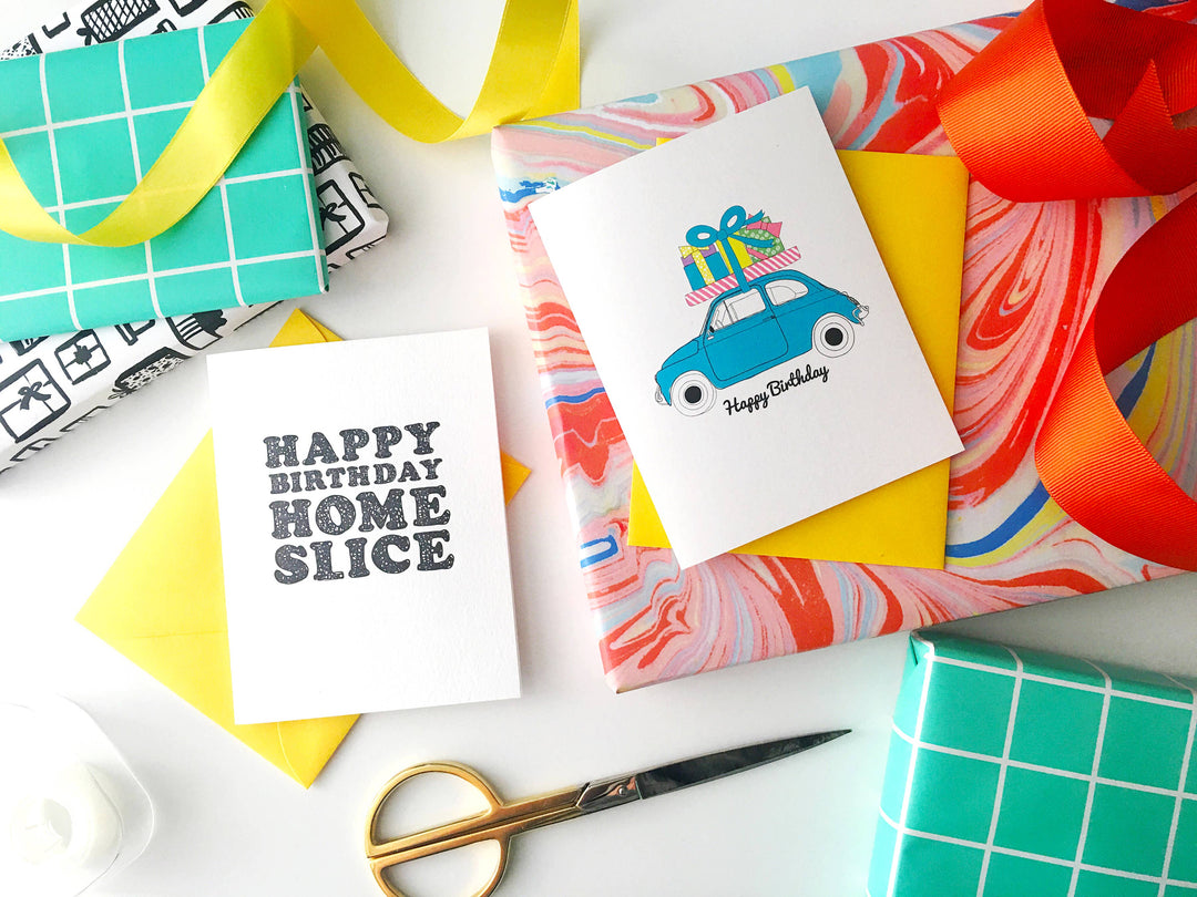 Home Slice Birthday Card - Funny Birthday Card - Funny Bday