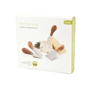 Grove Gourmet Cheese Tools with Acacia Wood Handles Set of 4
