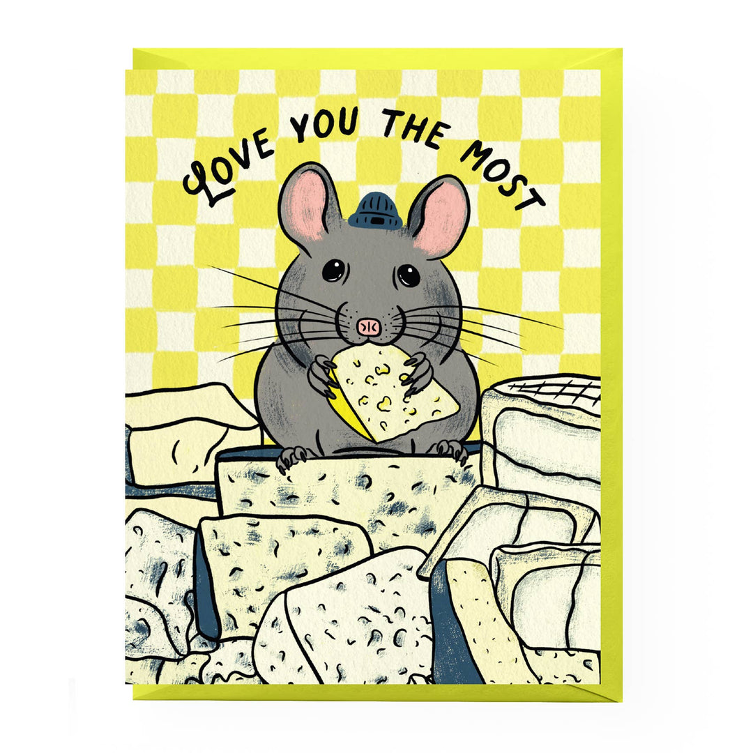 Cheese Mouse Love Card
