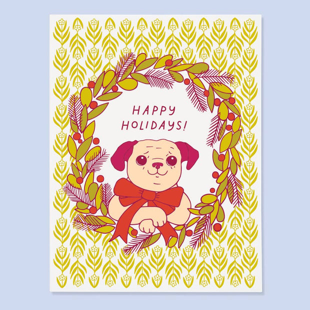Buffy Wreath Card