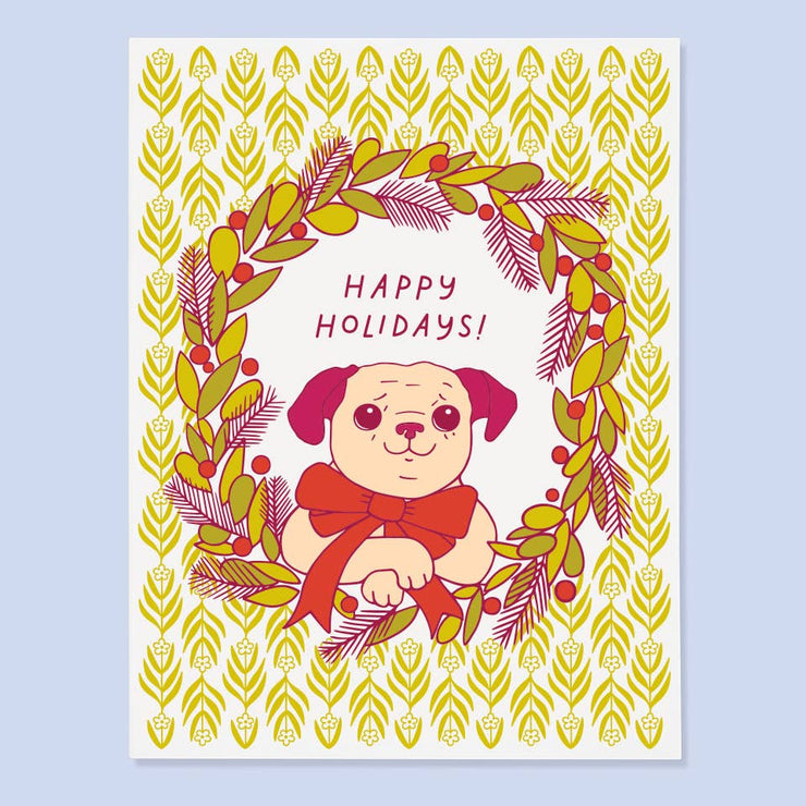 Buffy Wreath Card