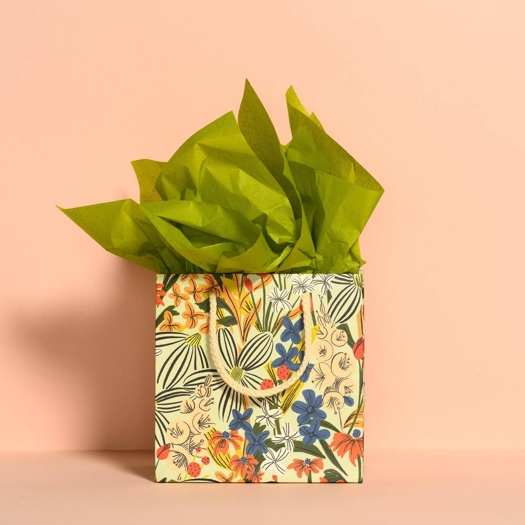 Chartreuse tissue paper