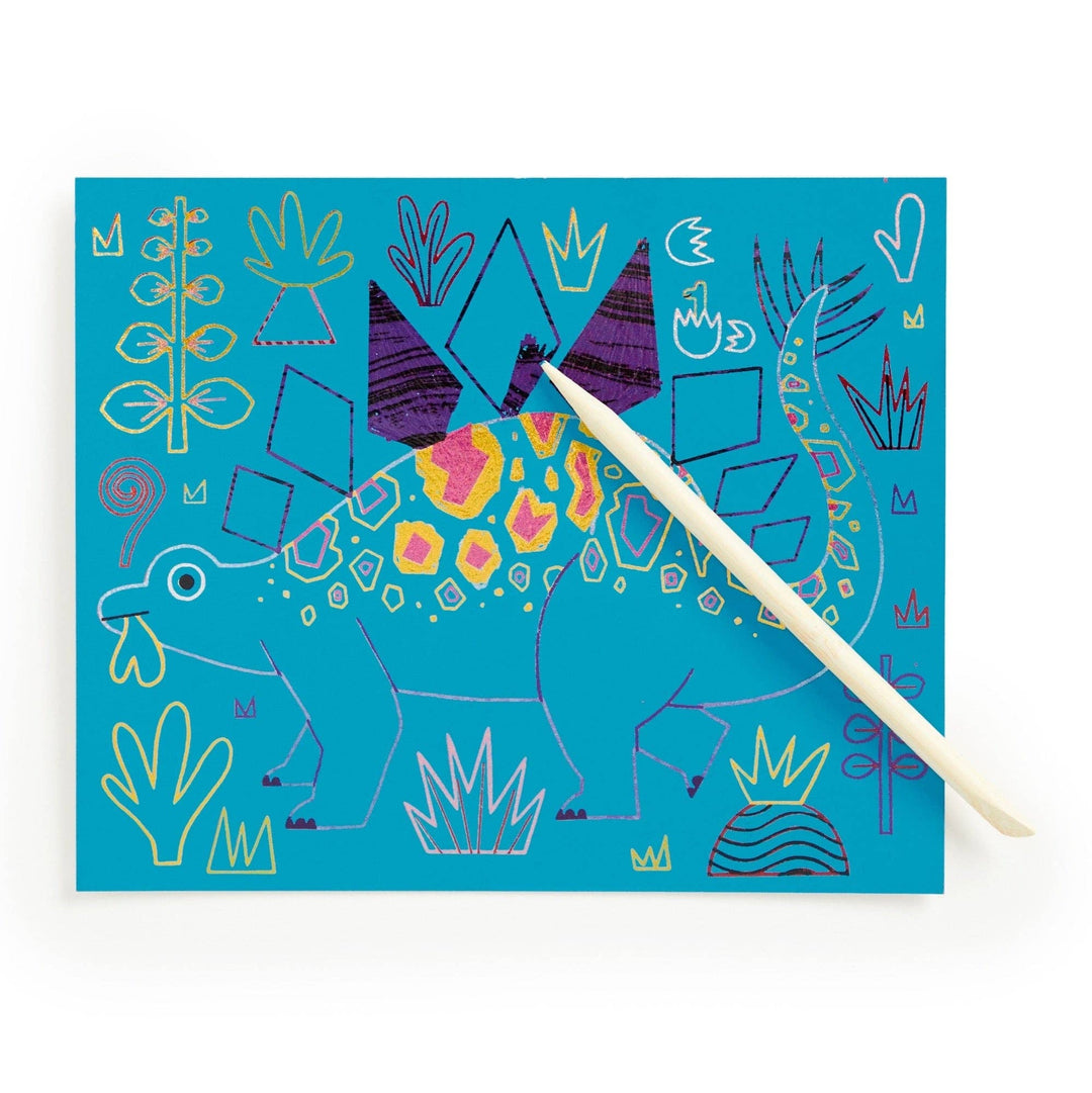 Mighty Dinosaurs Scratch Magic: Scratch & Sparkle Art Kit