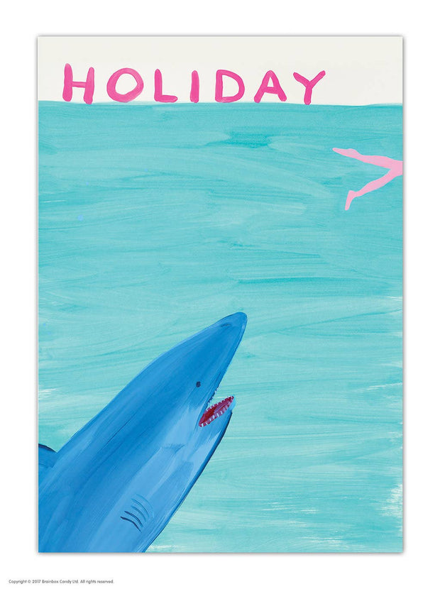 A6 Art Postcard By David Shrigley - Holiday