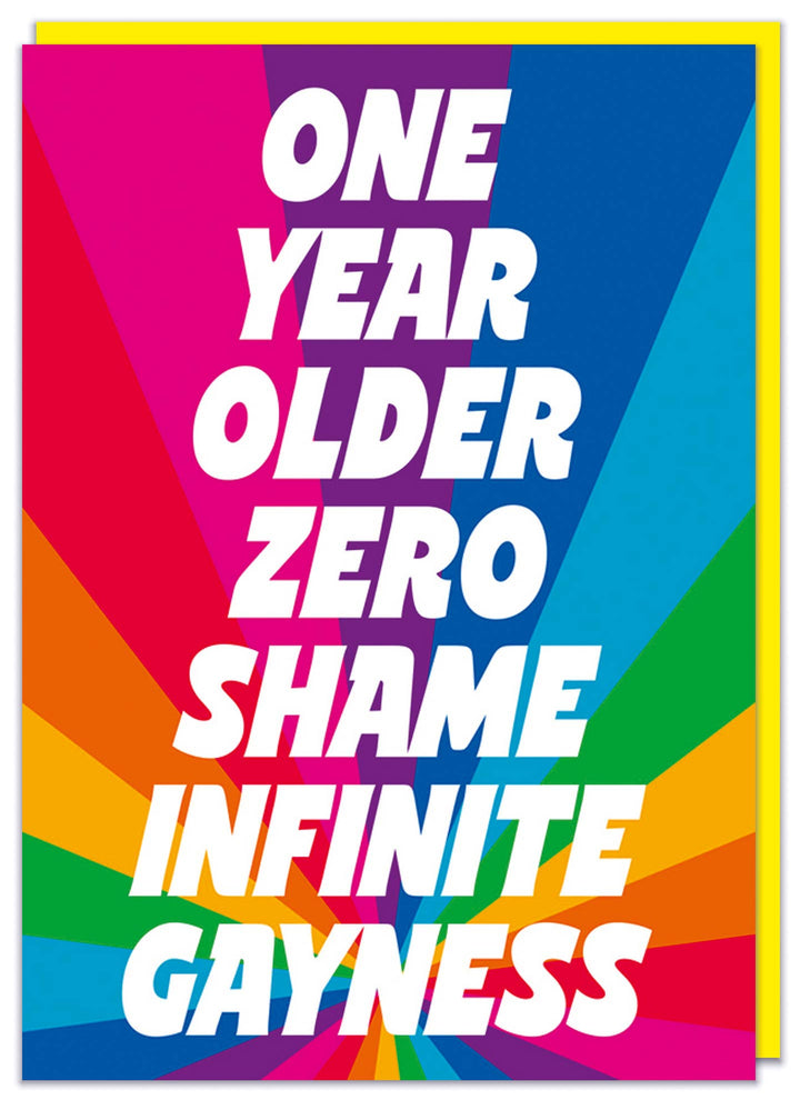 Infinite gayness Greeting Card