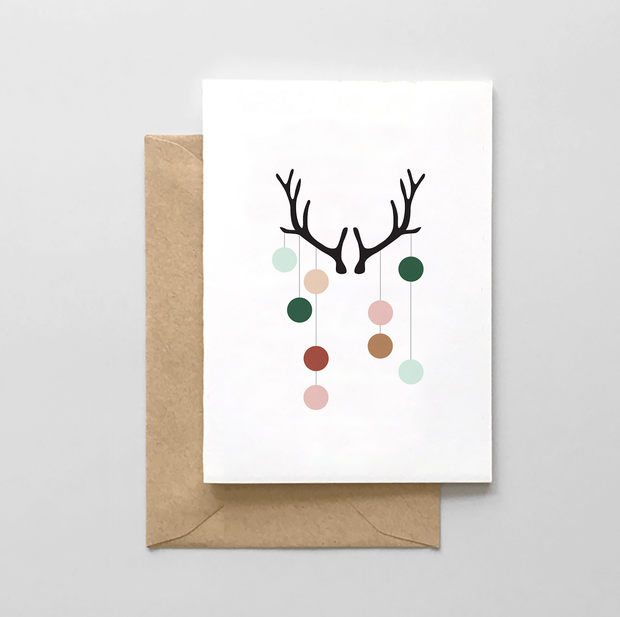 Holiday Moose Antler: Boxed Set of 6 Cards