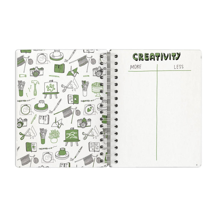 Julia Rothman More/Less Journal Guided Journal