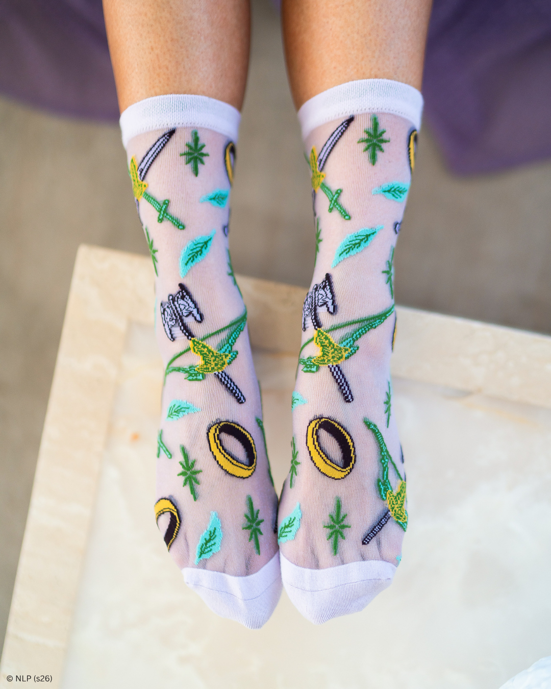 The Lord of the Rings™ The Fellowship™ Shimmer Sheer Crew Sock