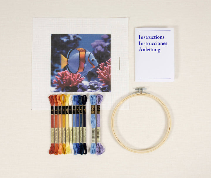 Sealife Scenery Fish Cross Stitch