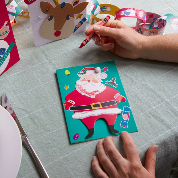 Santa Card Kit | Christmas Craft | Kids Craft Supplies |