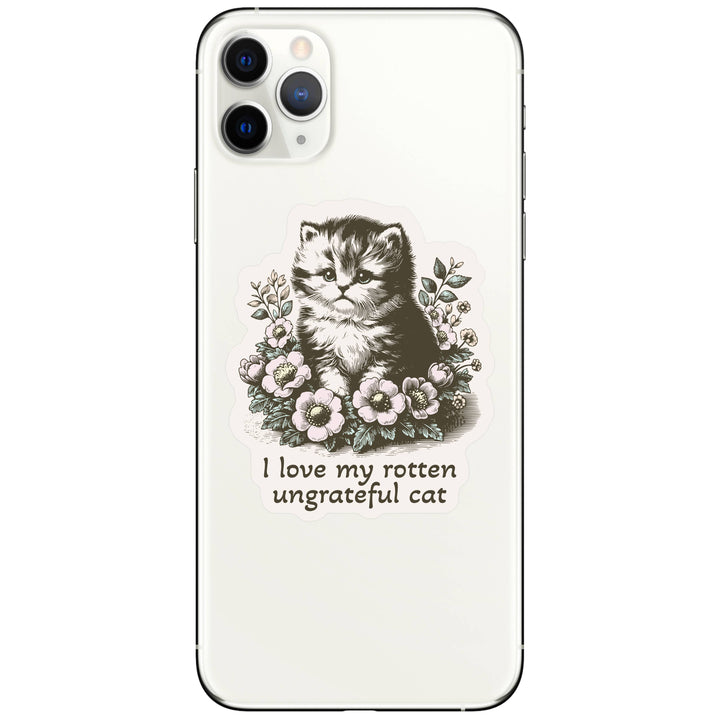 Rotten Kitty Cat Feline Cute High Quality Vinyl Sticker