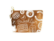 Brooklyn Pins & Patches Zipped Pouch: Black