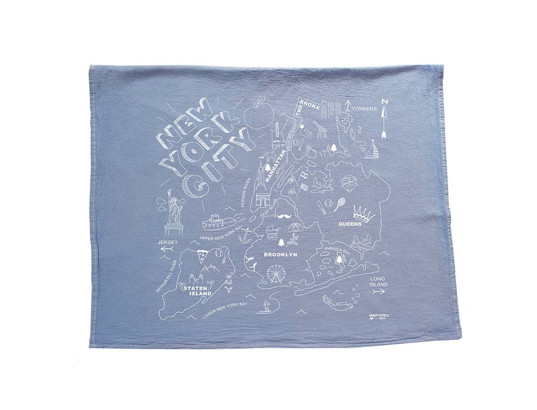 New York City Tea Towel: Natural