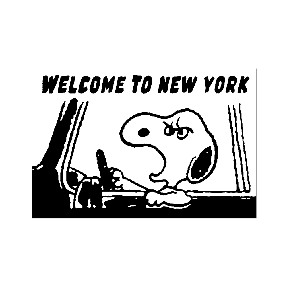 Snoopy Welcome to New York Die-Cut Sticker
