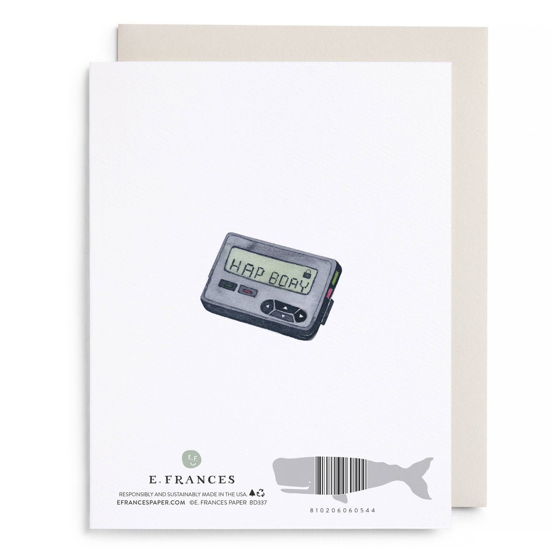 Behind the Times Belated Birthday Greeting Card