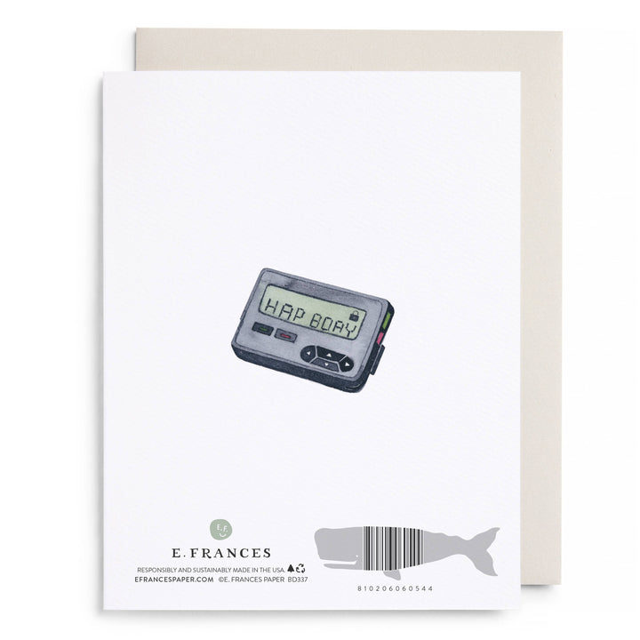 Behind the Times Belated Birthday Greeting Card