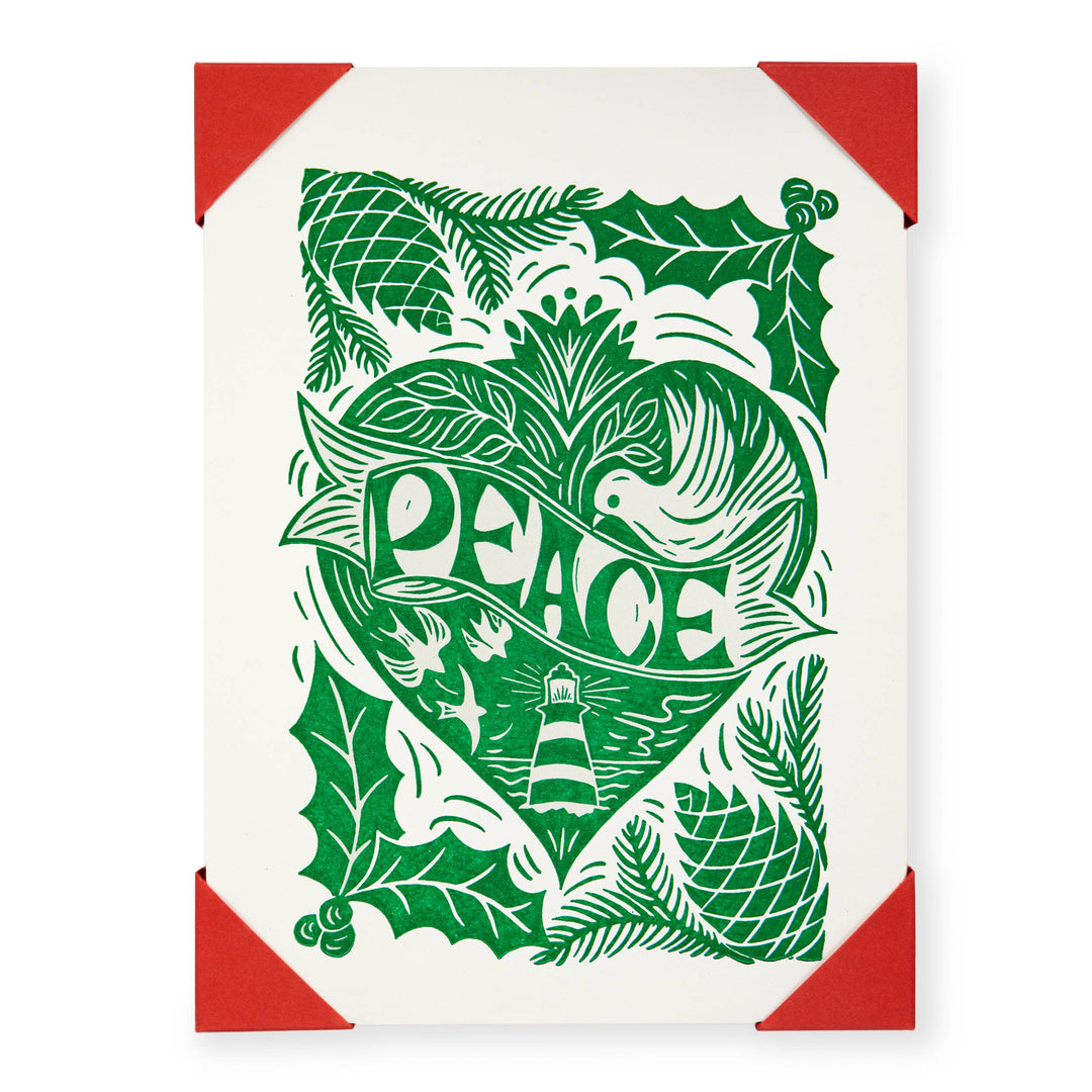 Peace | Notelet Christmas Card (5-Pack) 🎄