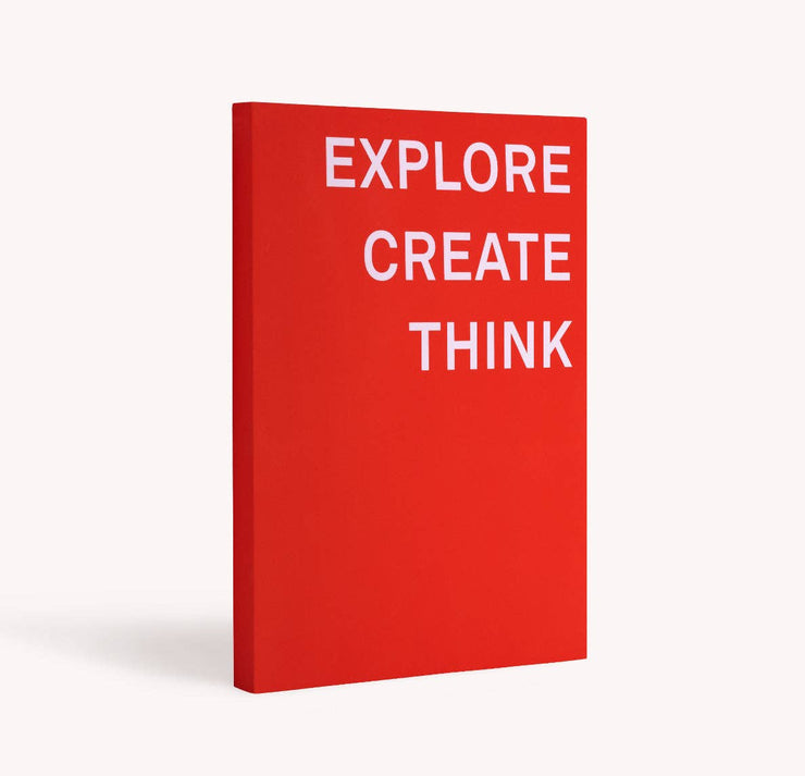 Explore - Create - Think Notebook - Soft Touch Cover - Poppy