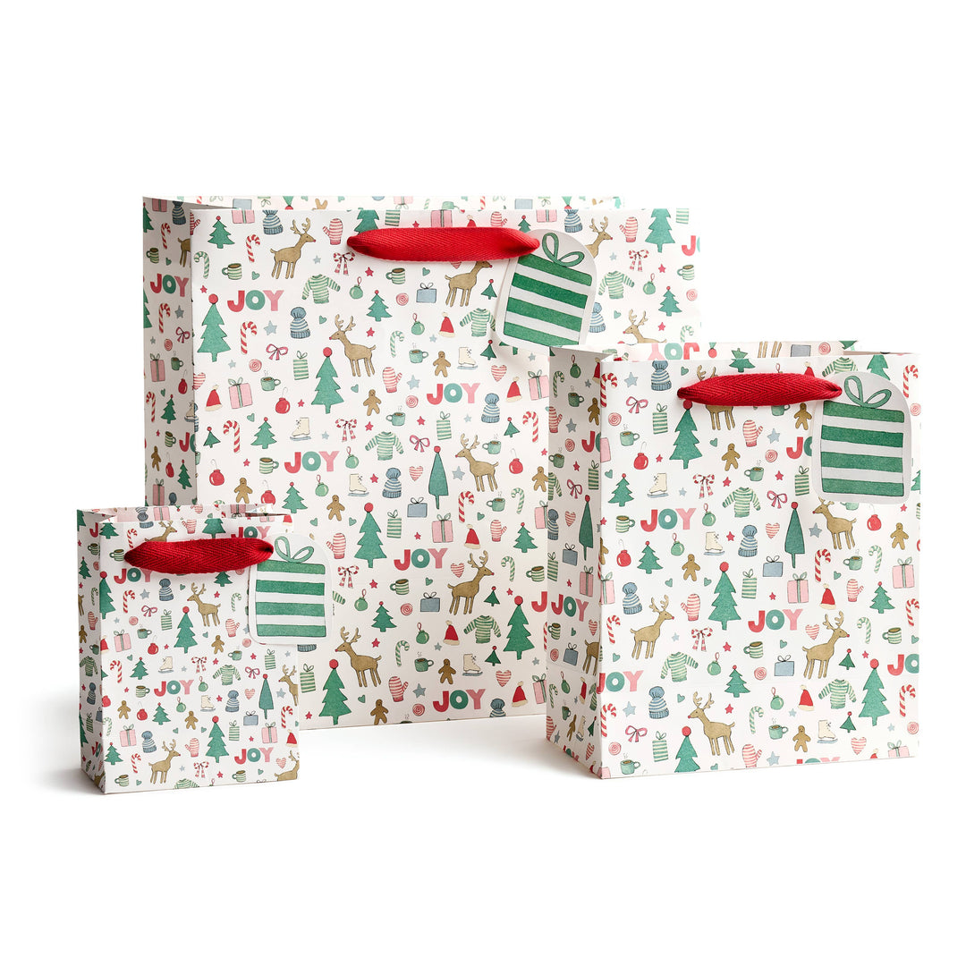 Merry Motif Gift Bag, Small