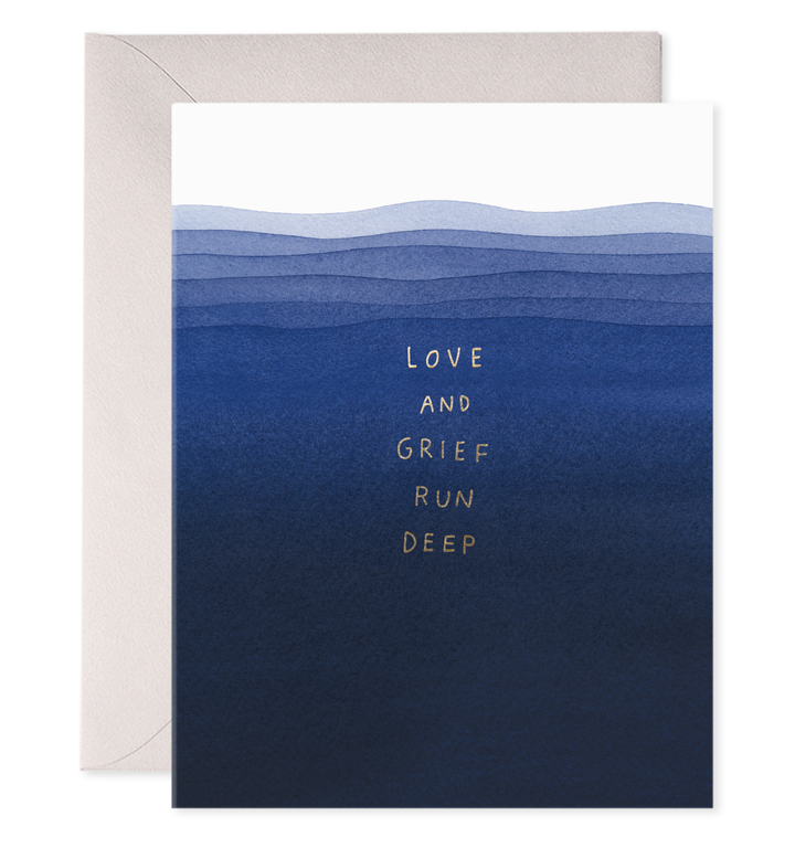 Grief Runs Deep Greeting Card