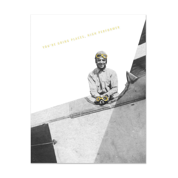 Dog Co-Pilot You're Going Places High Performer Card