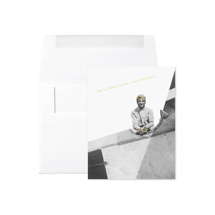 Dog Co-Pilot You're Going Places High Performer Card