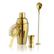 Stainless Steel Barware Set of 4 ASSORTED COLORS