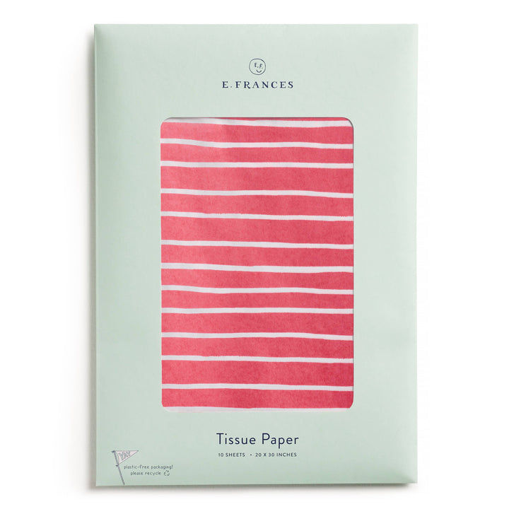 Red Stripe Tissue Paper | Gift Wrap