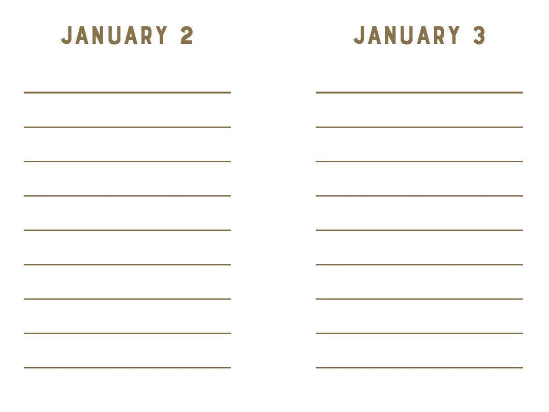 Navy Stripes Mini One Line a Day