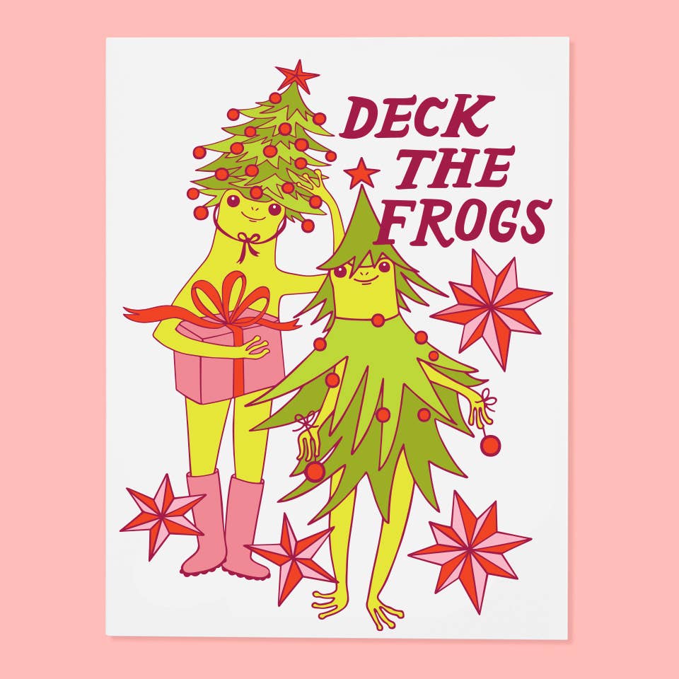 Deck the Frogs Card