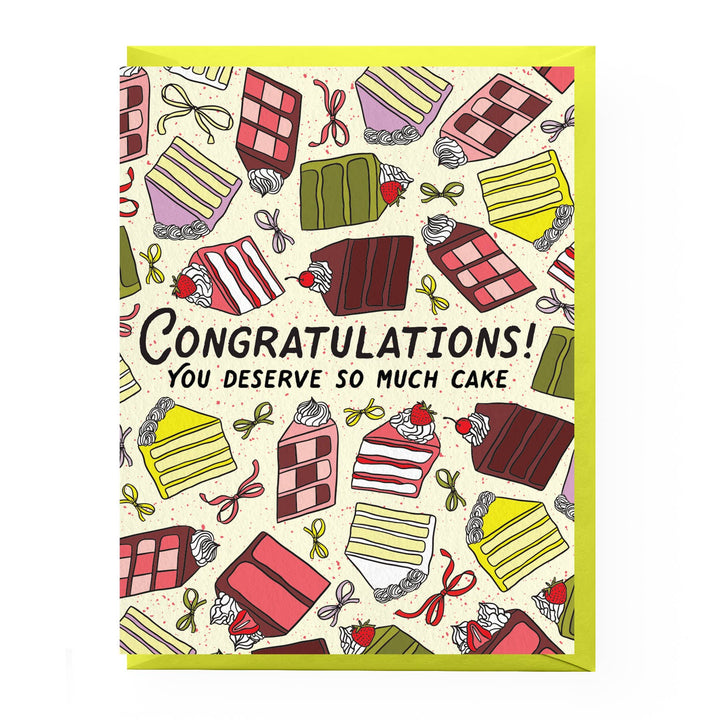 Cakes & Bows Congratulations Card