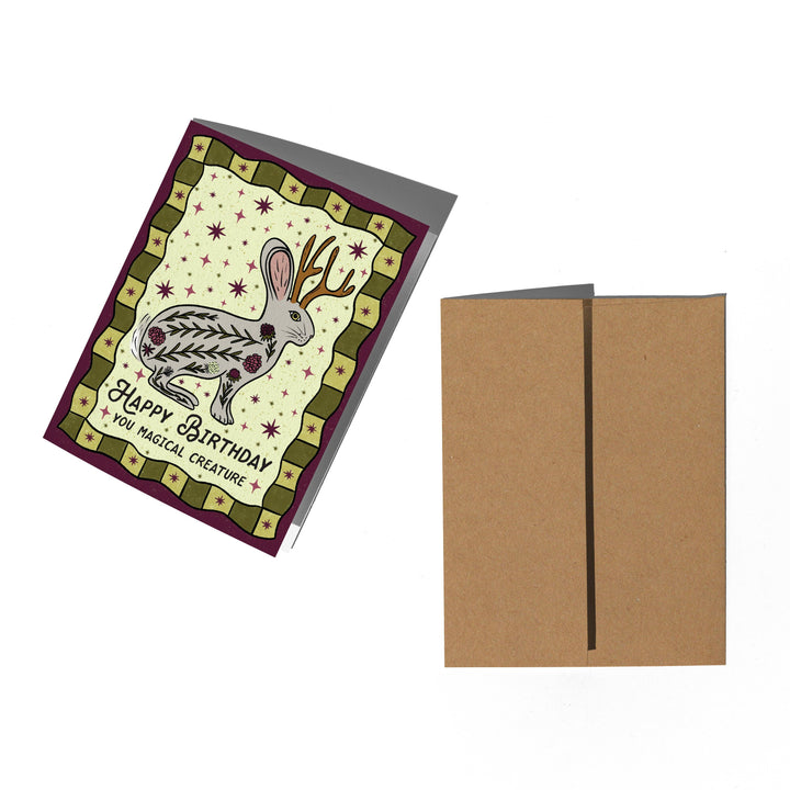 Jackalope Birthday Card