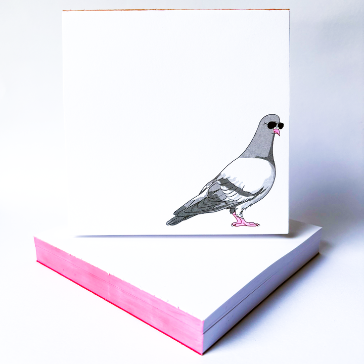 Pigeon Notepad - Letterpress Notepad