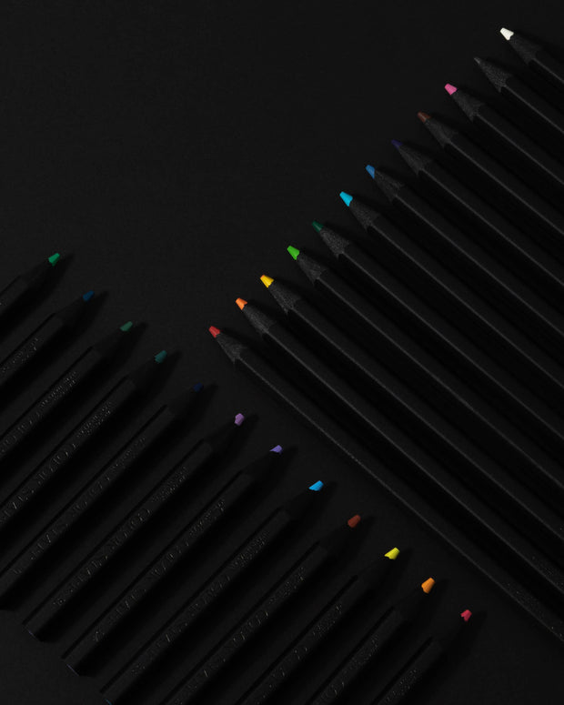 Black Wood Colored Pencil 36 color set