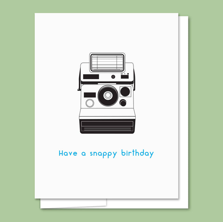 Camera Birthday - Letterpress Birthday Card
