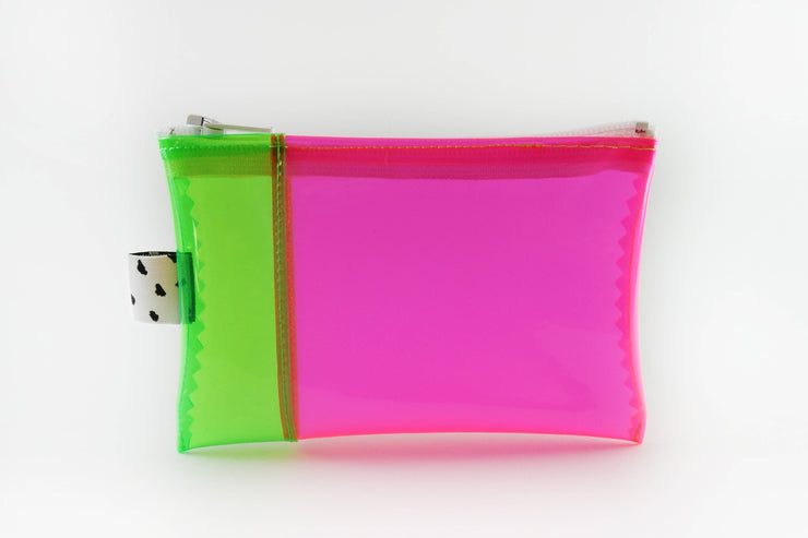 Green & Pink Vinyl Wallet