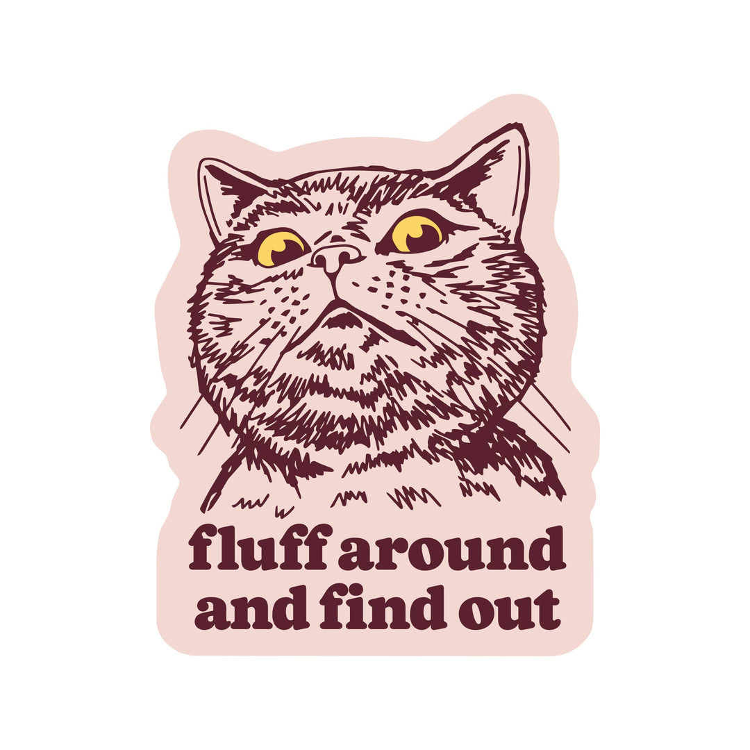 Funny Kitty Cat Swear Humor High Quality Vinyl Sticker
