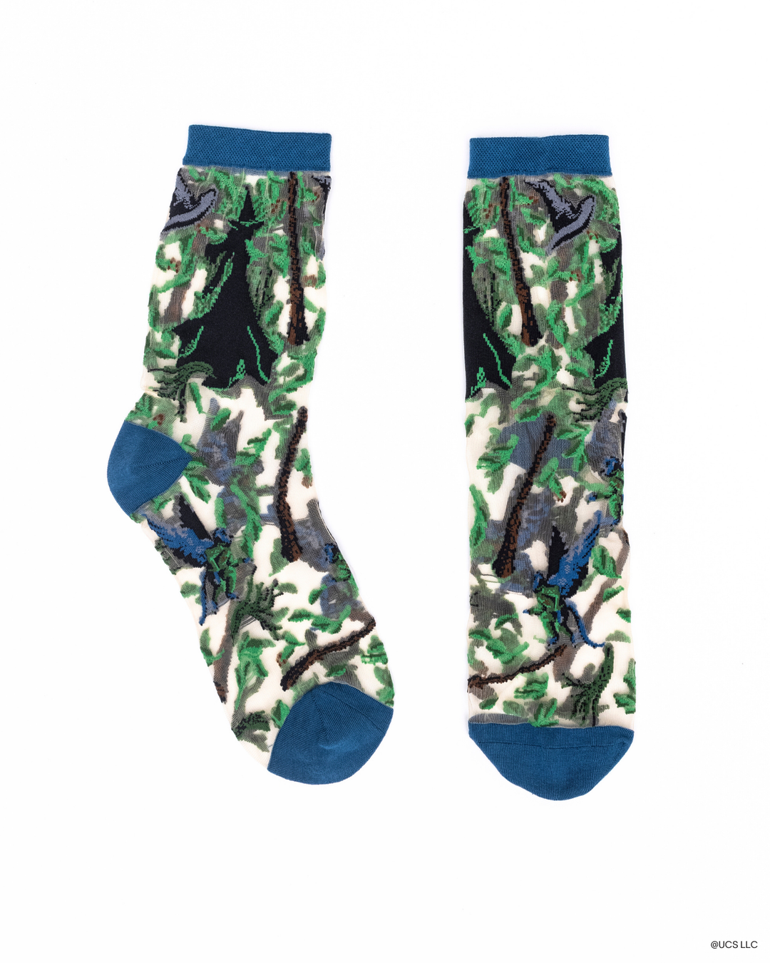 Wicked Elphaba Silhouette Sheer Crew Sock