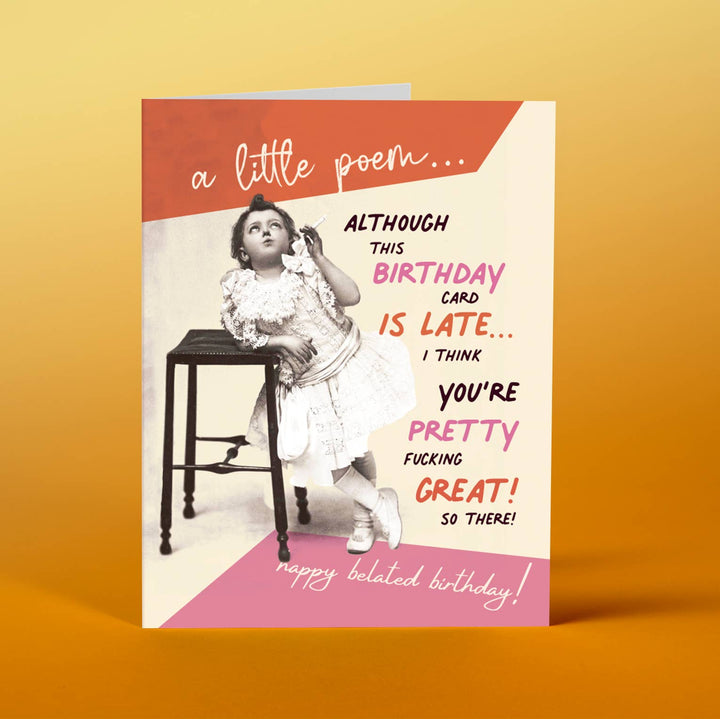 A Little Poem..BELATED Card