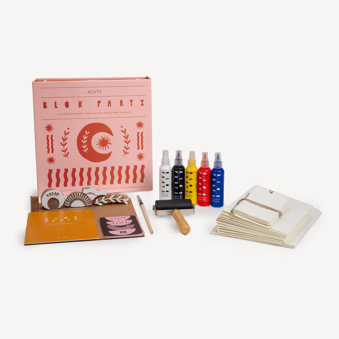 BLOK PARTI Block Printing Kit - Cosmic Print Stationery Set